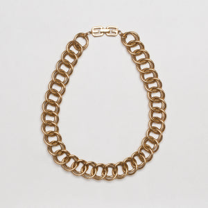 Vintage Givenchy Double Gold Chain Necklace