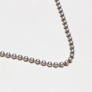 Vintage Tiffany Sterling Silver Beaded Chain Necklace