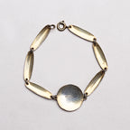 Vintage Norwegian Art Deco Blue Enamel Bracelet
