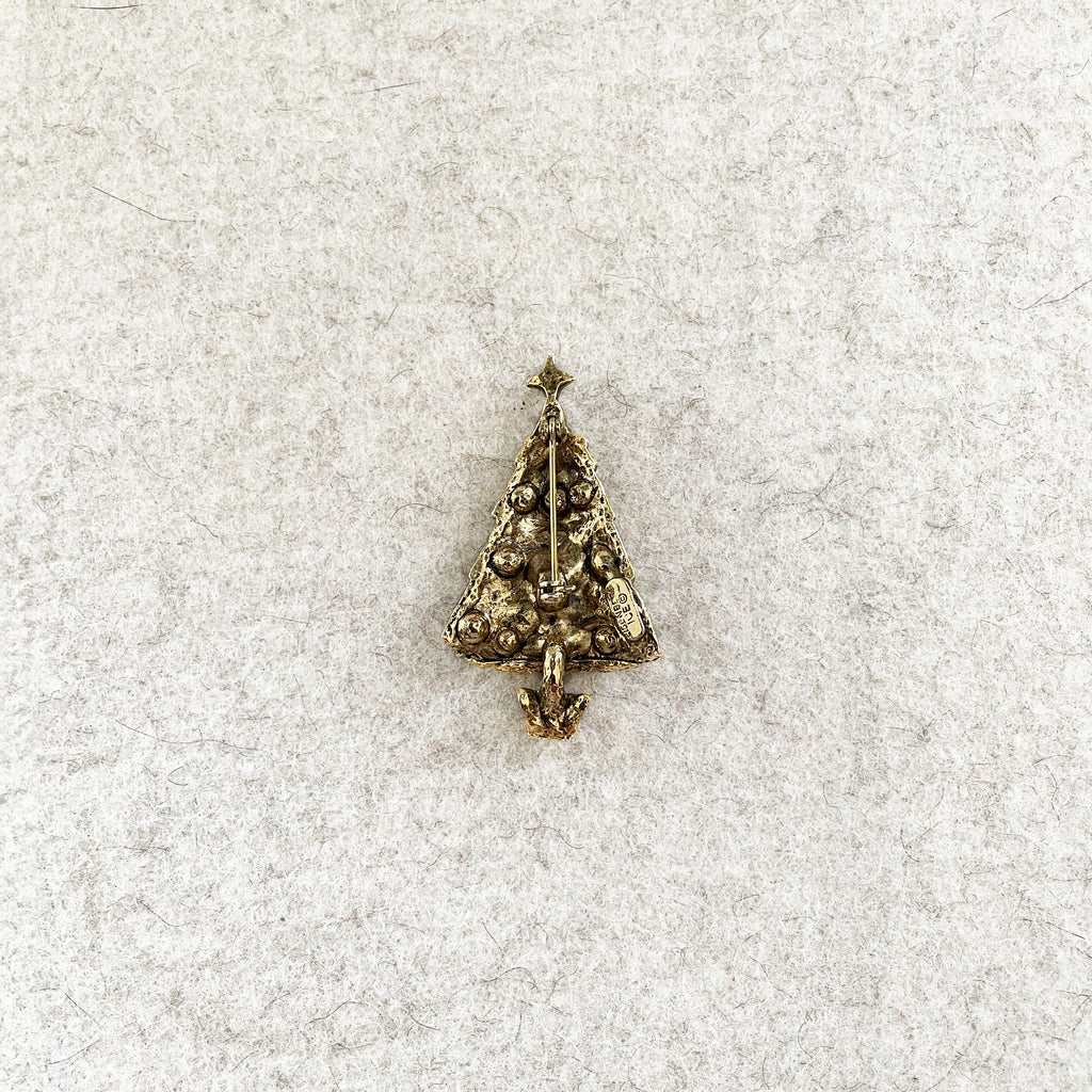 Vintage Christmas Tree Brooch by Eisenberg