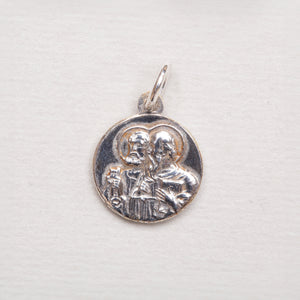 Silver St Sebastian Charm Pendant