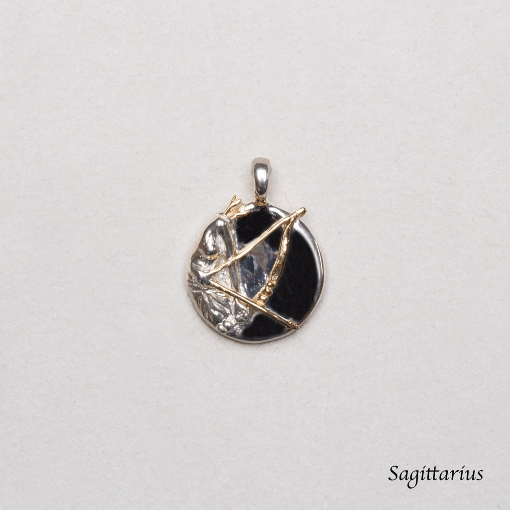 Sterling Silver Zodiac Pendant Charm Necklace