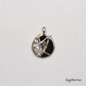 Sterling Silver Zodiac Pendant Charm Necklace