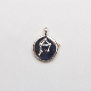 Sterling Silver Zodiac Pendant Charm Necklace