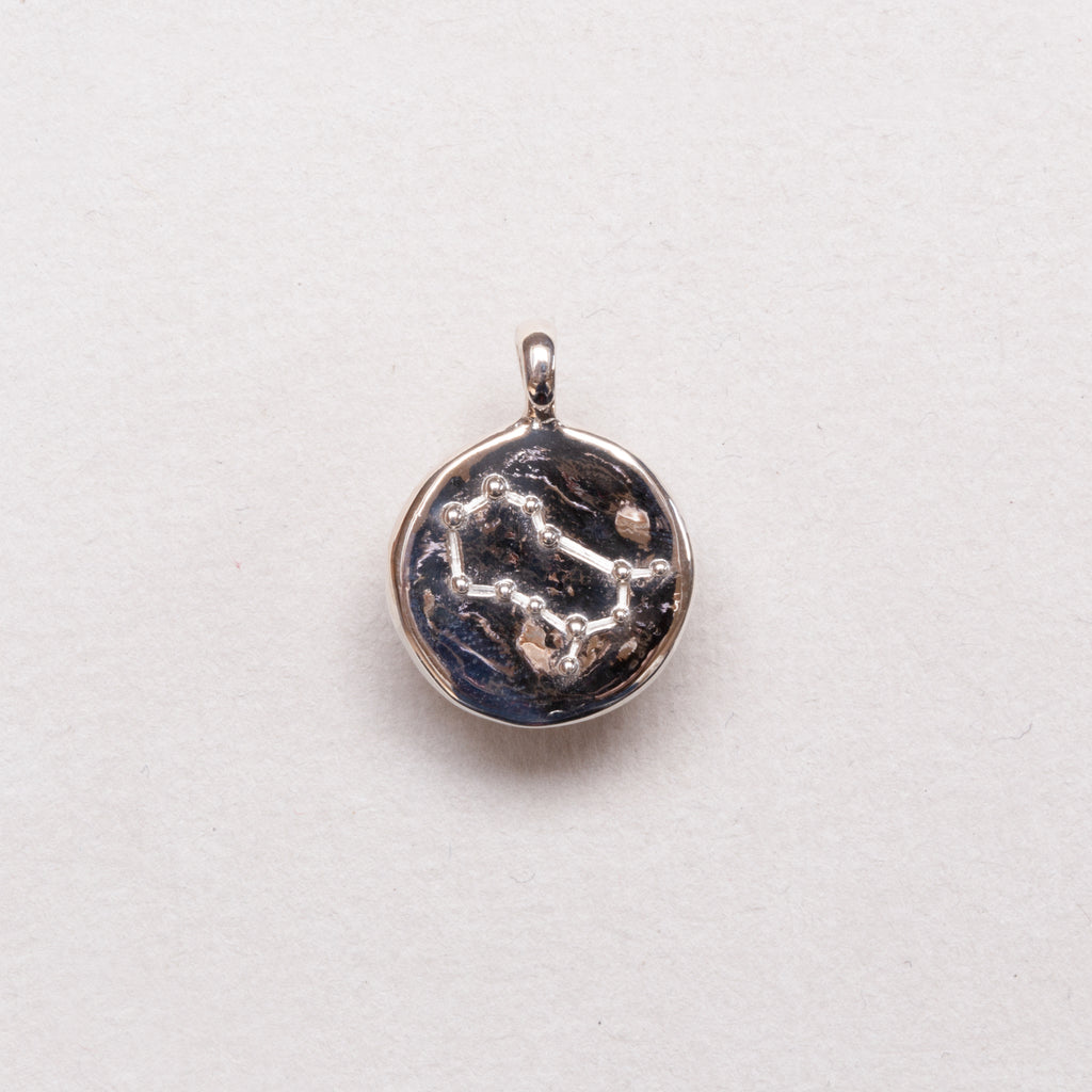 Sterling Silver Zodiac Pendant Charm Necklace