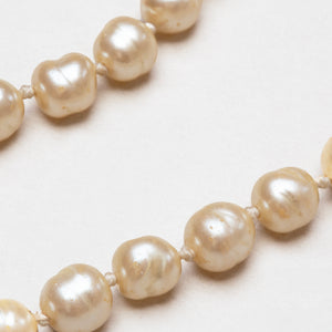 Vintage Chanel Faux Pearl Long Necklace