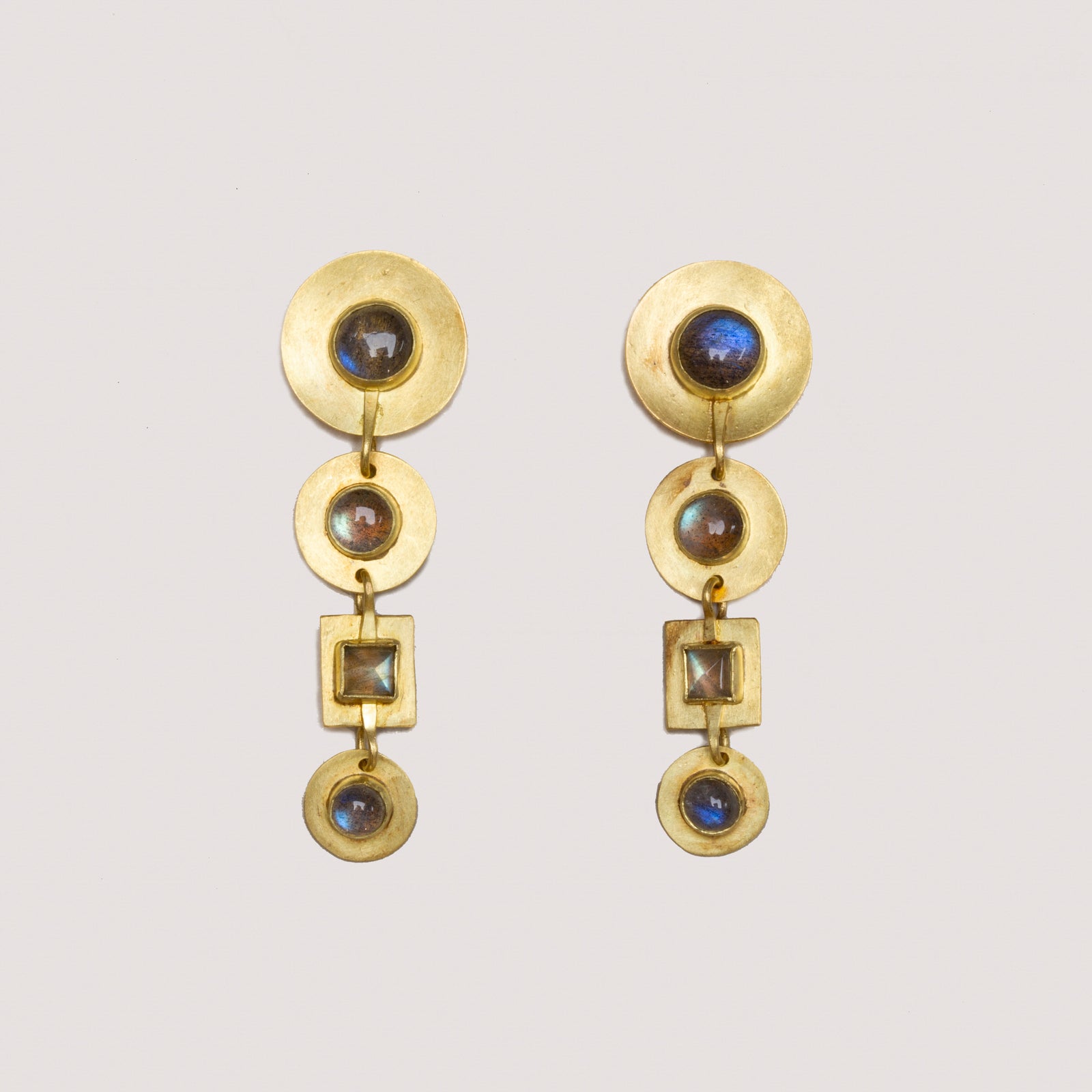 Vintage Daphne Krinos 18ct Gold Earrings Set