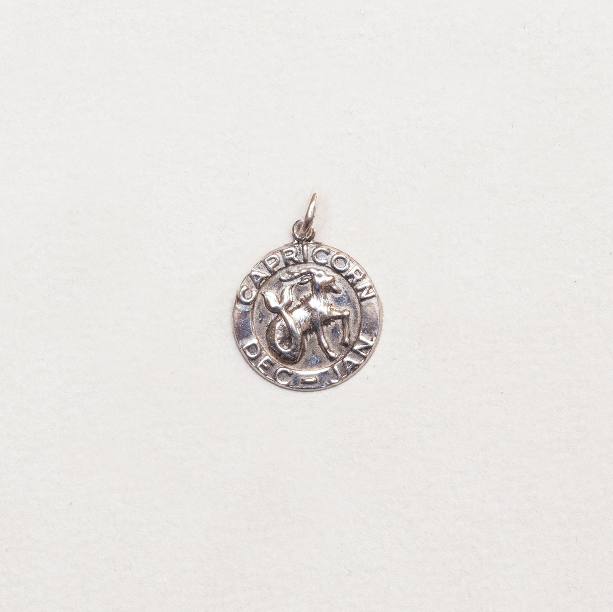 Vintage Silver Capricorn Pendant Charm