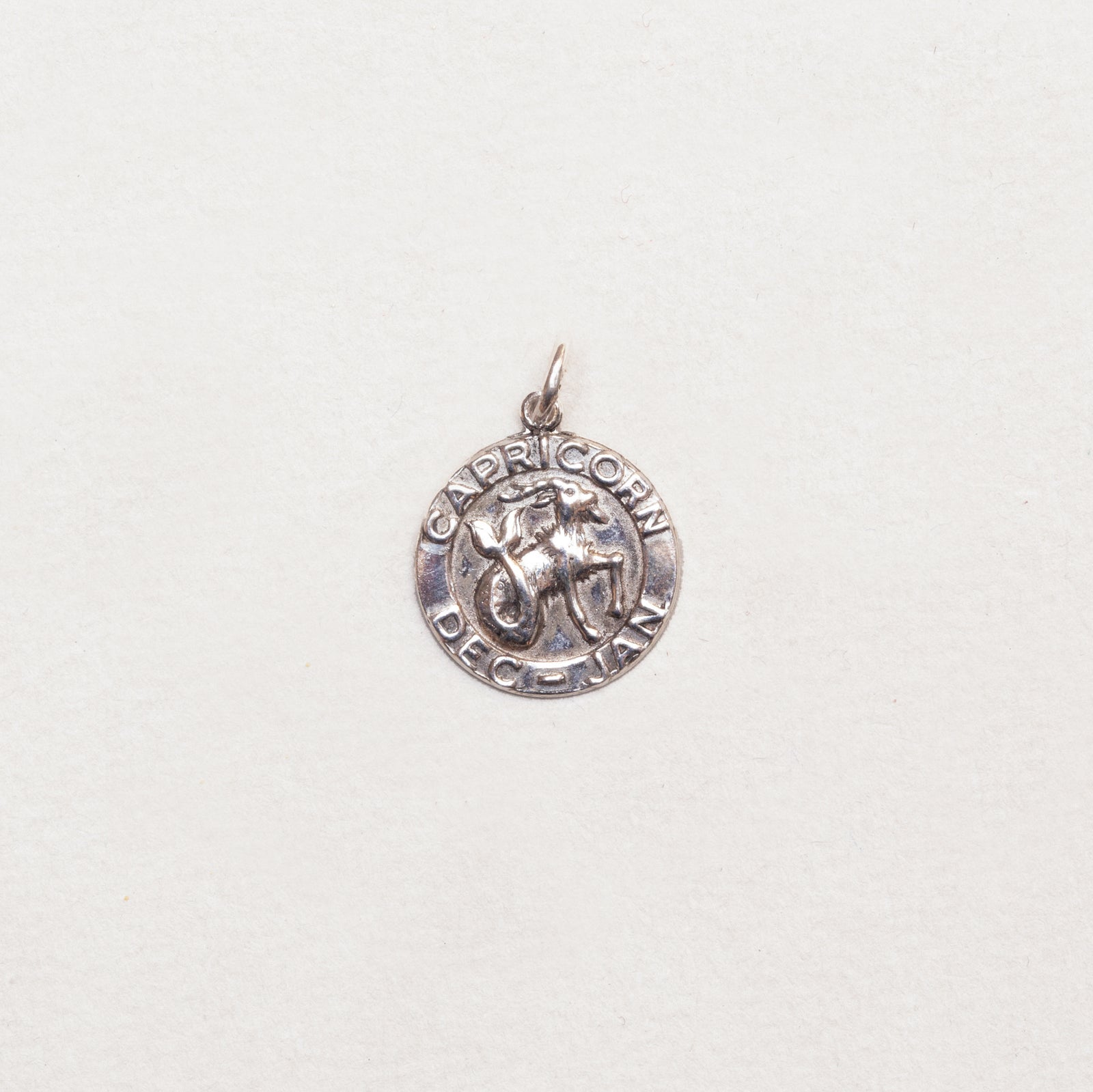Vintage Silver Capricorn Pendant Charm