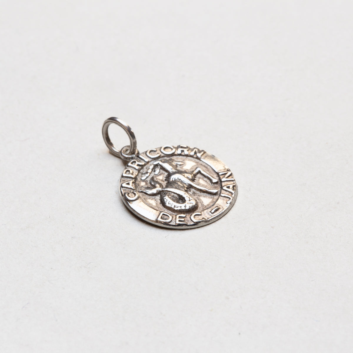 Vintage Silver Capricorn Pendant Charm