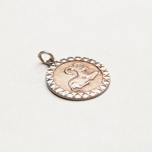 Vintage Silver Aries Pendant Charm