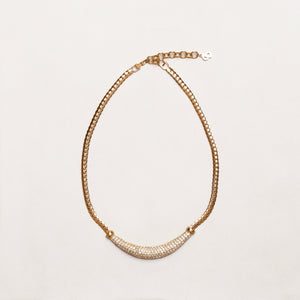 Vintage Christian Dior Pavé Rhinestone Collar Necklace