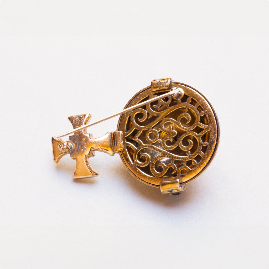Vintage Trifari Orb Pin Brooch