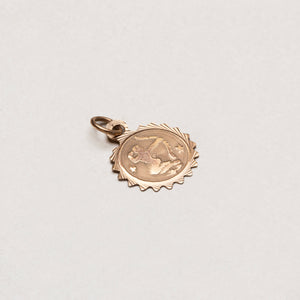Vintage Rare 9ct Gold Sagittarius Charm Pendant