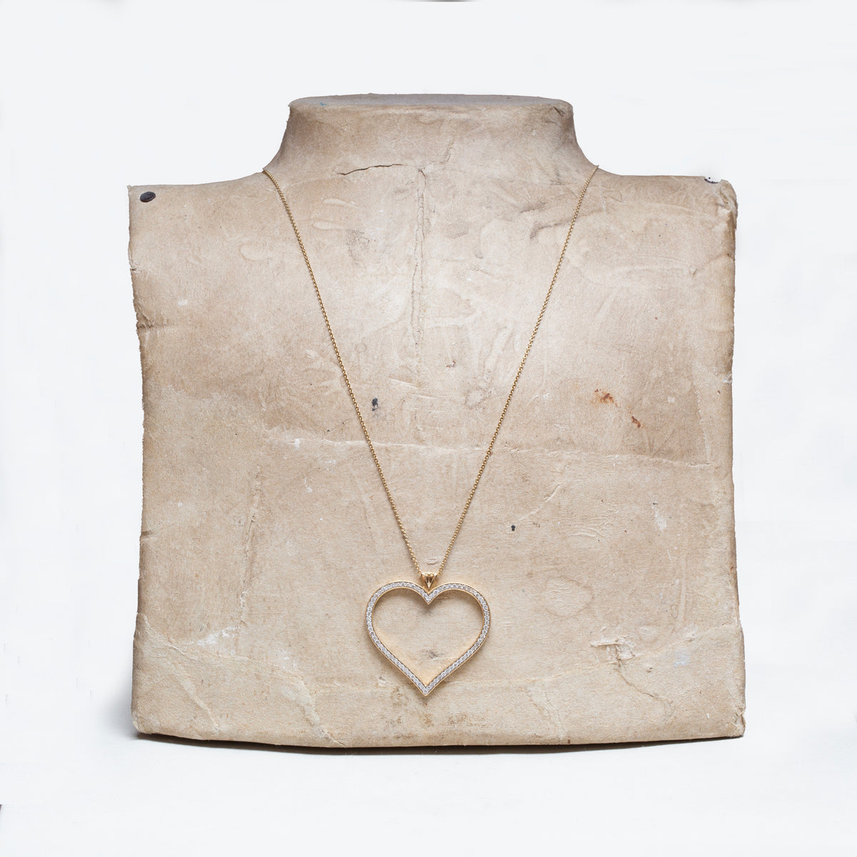 Vintage Theo Fennell Heart Pendant with Diamonds