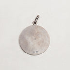 Vintage Sterling Silver St. Christopher Charm Pendant - Large