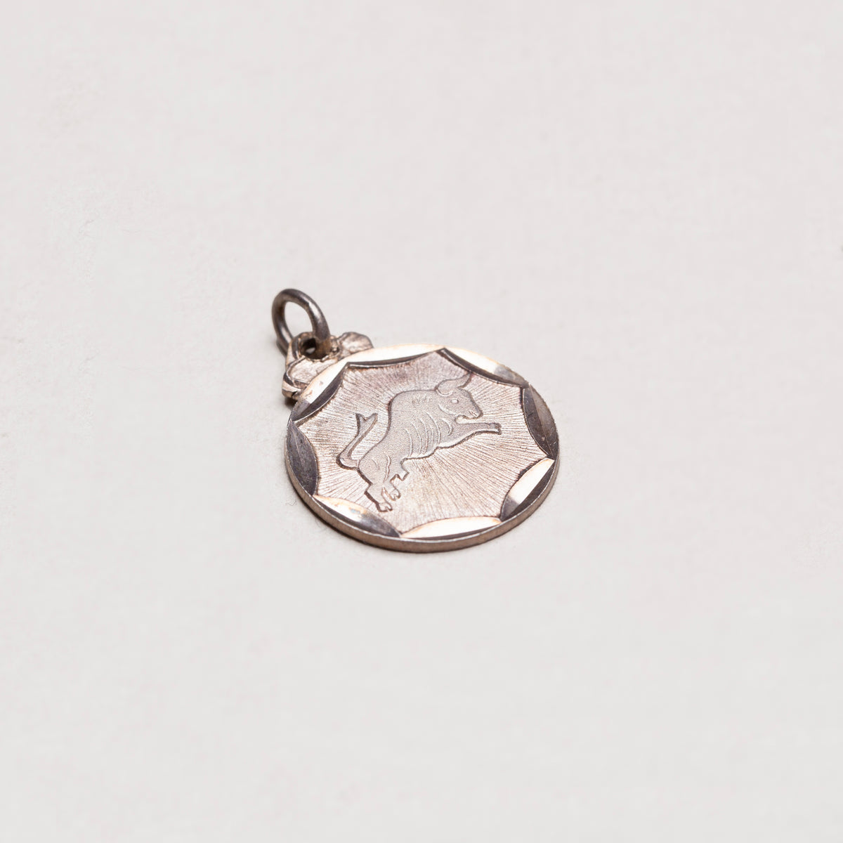 Vintage Sterling Silver Taurus Pendant Charm