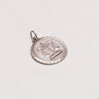 Vintage Silver Libra Charm Pendant