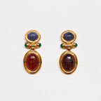Vintage Givenchy Scarab Drop Earrings