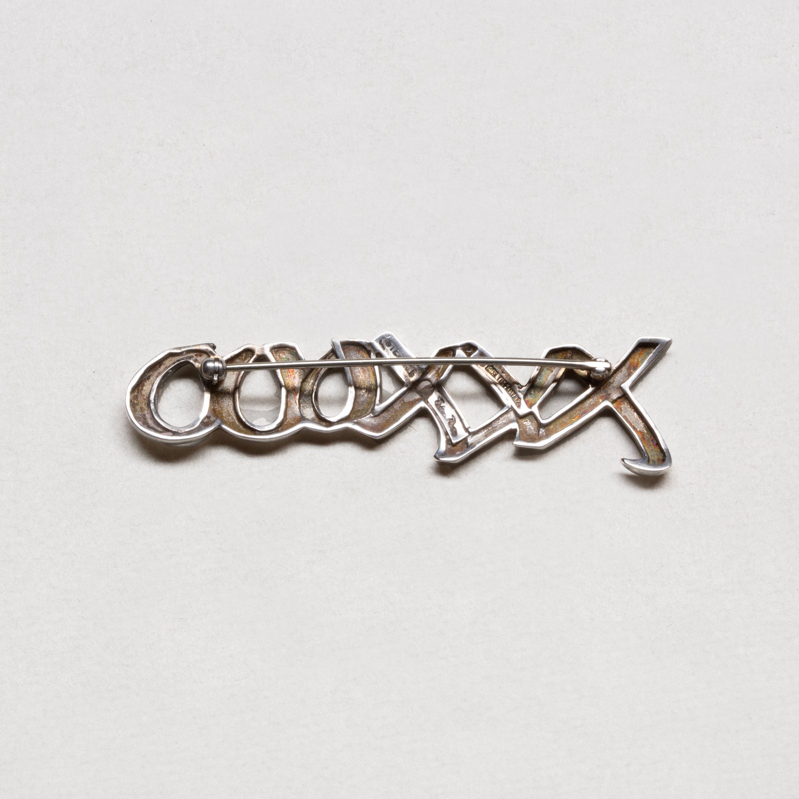 Vintage Tiffany Paloma Picasso XO Kisses & Hugs Sterling Silver Brooch