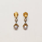 Vintage Pearl Drop Clip-On Earrings