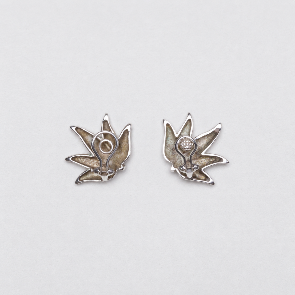 Vintage Tiffany & Co. Sterling Silver Leaf Clip-On Earrings