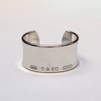 Vintage Tiffany & Co 1837 Wide Sterling Silver Bangle Bracelet