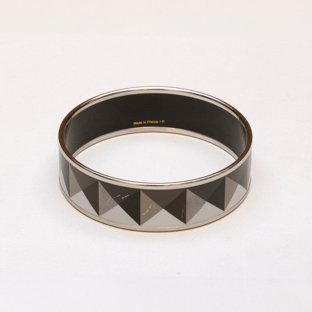 Vintage Hermes Enamel Hedy Cloisonné Bangle Bracelet