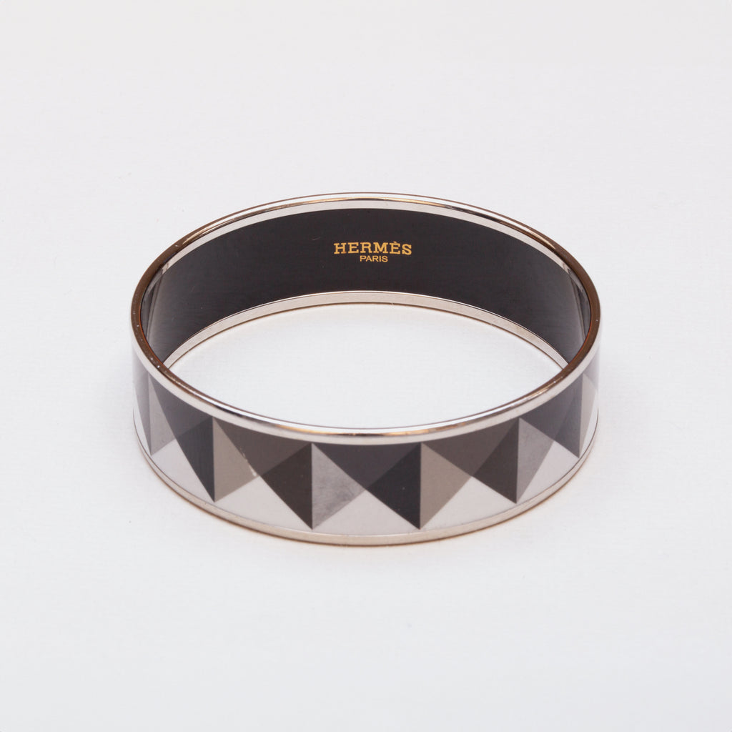 Vintage Hermes Enamel Hedy Cloisonné Bangle Bracelet