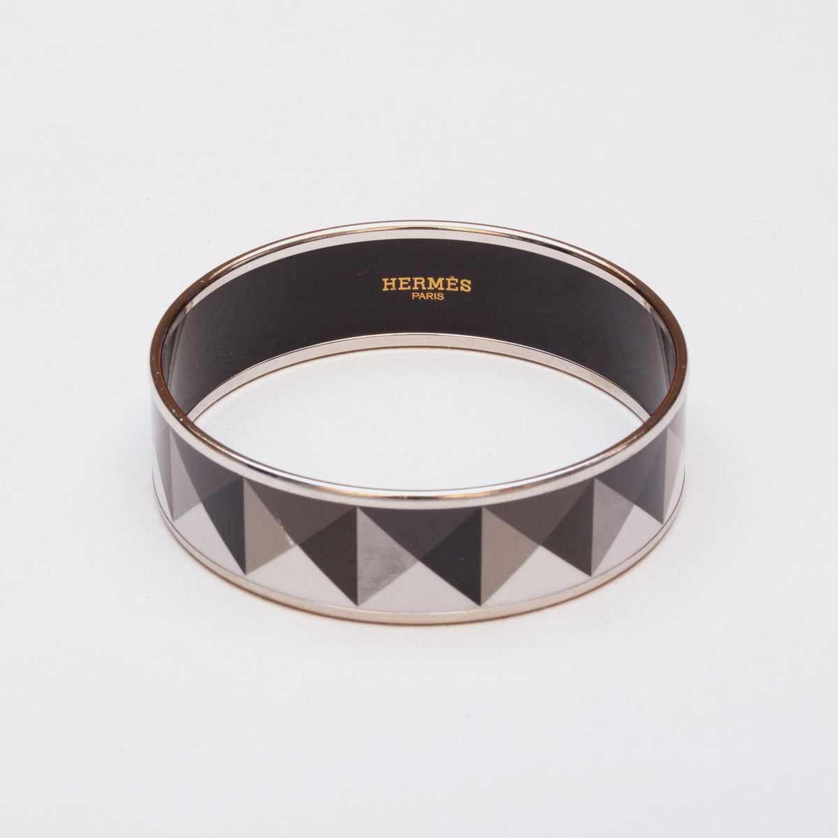 Vintage Hermes Enamel Hedy Cloisonné Bangle Bracelet