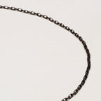 Vintage Maria Aaron Biker Chain Necklace in Blackened Silver & 14k Gold