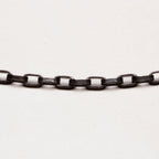 Vintage Maria Aaron Biker Chain Necklace in Blackened Silver & 14k Gold