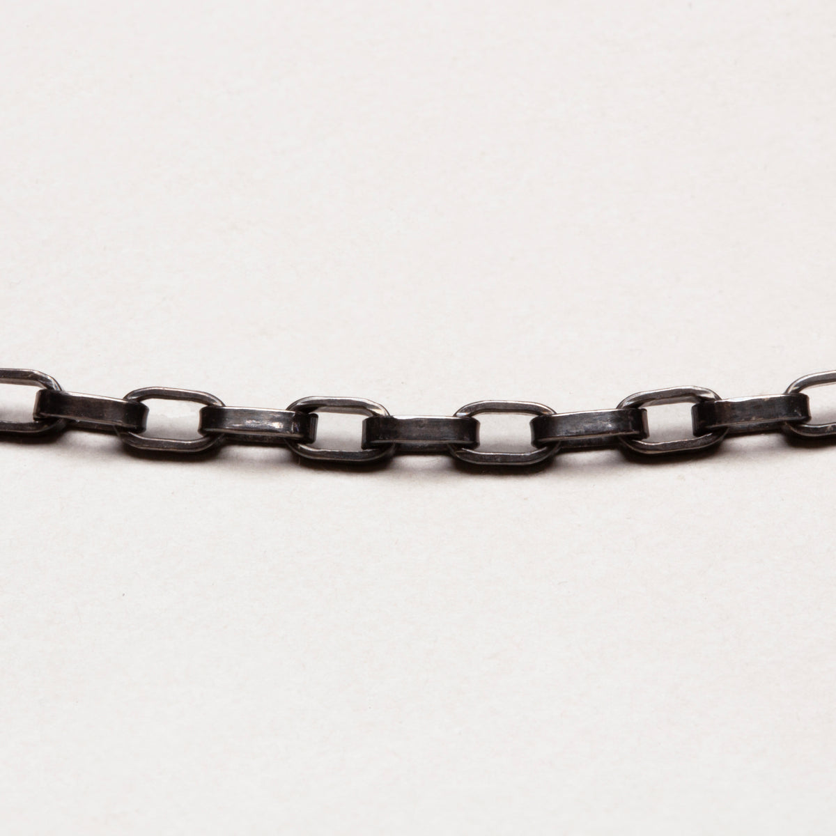 Vintage Maria Aaron Biker Chain Necklace in Blackened Silver & 14k Gold