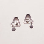Vintage Georg Jensen Regitze Overgaard 463A Sterling Silver Drop Clip Earrings
