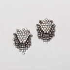 Vintage Kenneth Jay Lane Crystal Cascade Clip-on Earrings