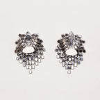 Vintage Kenneth Jay Lane Crystal Cascade Clip-on Earrings