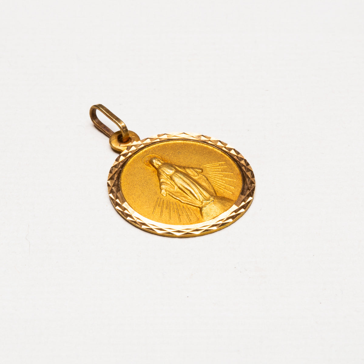 Vintage 18ct Gold Madonna Pendant Charm
