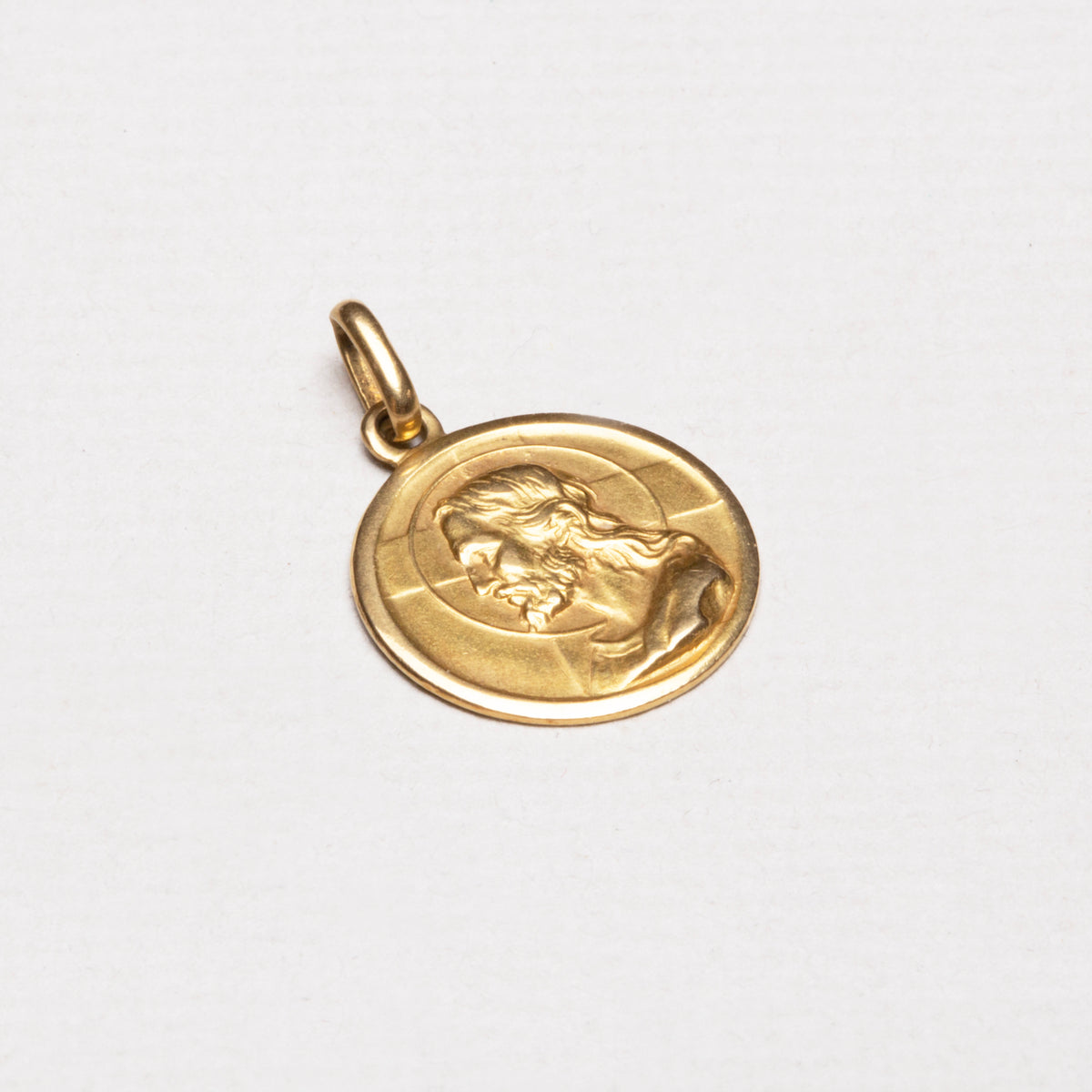 Vintage 18ct Gold Jesus Pendant Charm