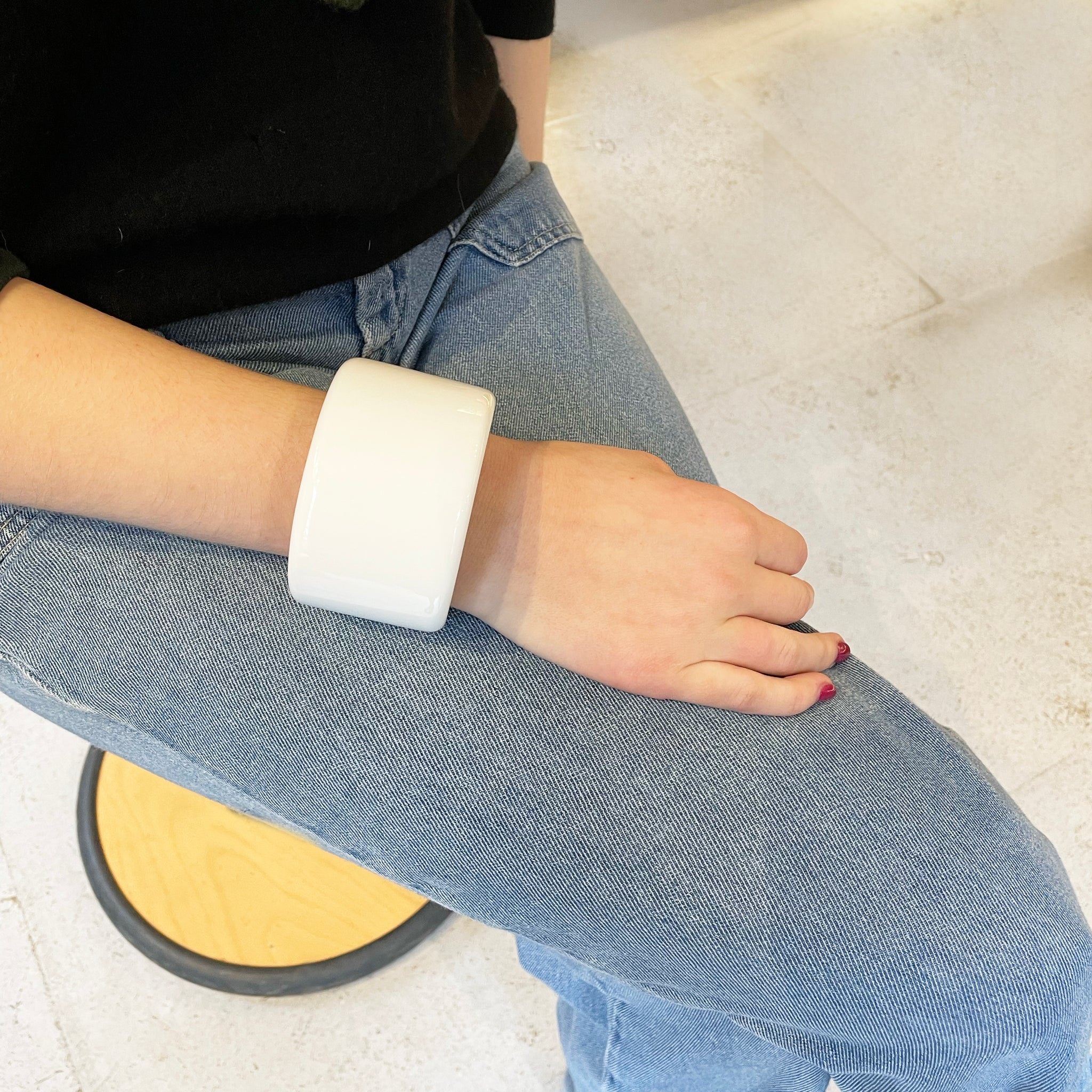 Hermes lacquered wood bracelet Outlet