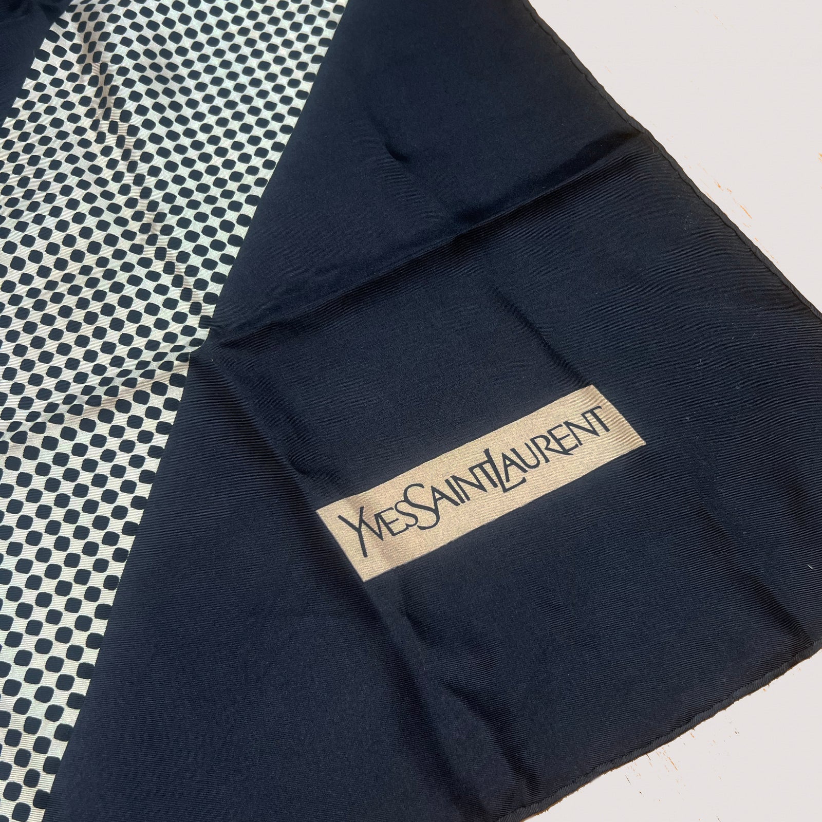 Vintage Yves Saint Laurent Silk Scarf