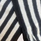 Vintage Saint Laurent Monochrome Wool Scarf