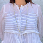 Gold and Silver Paperclip Chain Necklace #1