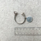 Vintage Sterling Silver Bear and Dog Head Key Ring with Tag