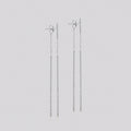 Florentine Finish Double Magic Wand Earrings