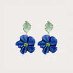 The Rosa Lapis Lazuli Dangle Earrings