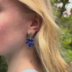 The Rosa Lapis Lazuli Dangle Earrings