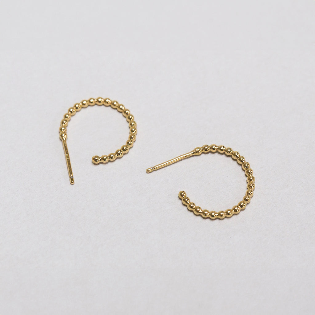 Beaded Small Hoops