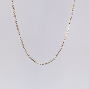 9ct gold cable link chain