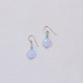 Chalcedony and Turquoise Drop Earrings