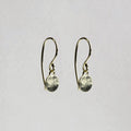 Gold Disc Drop Earrings